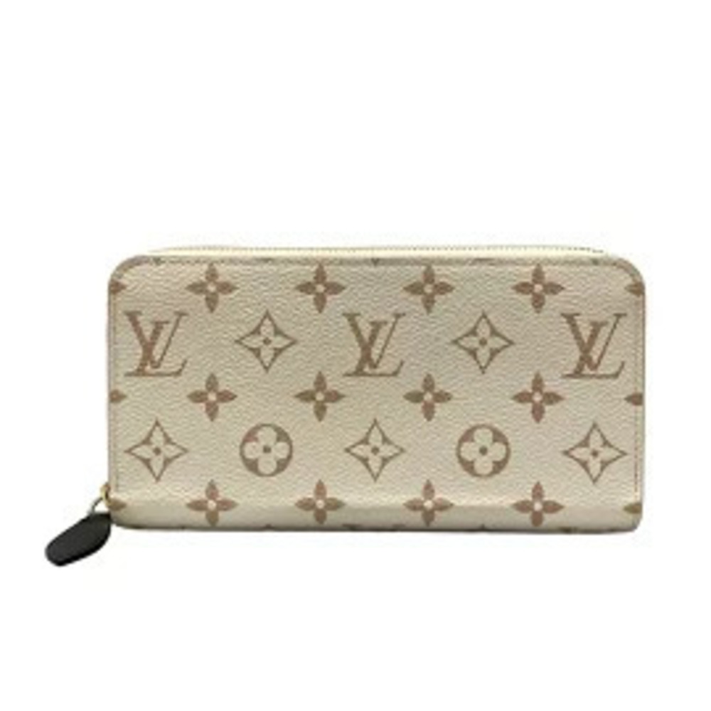 LOUIS VUITTON Zippy Wallet Long Monogram Dune Brown